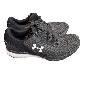 Under Armour Charged Escape 2 womans Running Shoe Black White 3020365-002 Size 9
